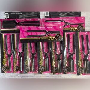 Kizure 1993 12 pc. Thermal Curling Iron set includes everything in picture.